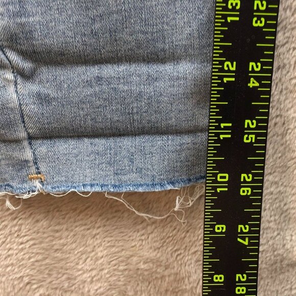 PacSun Womens Jeans Size 27 Destroyed Mid Rise Button Fly Casual Blue Denim - Picture 4 of 15